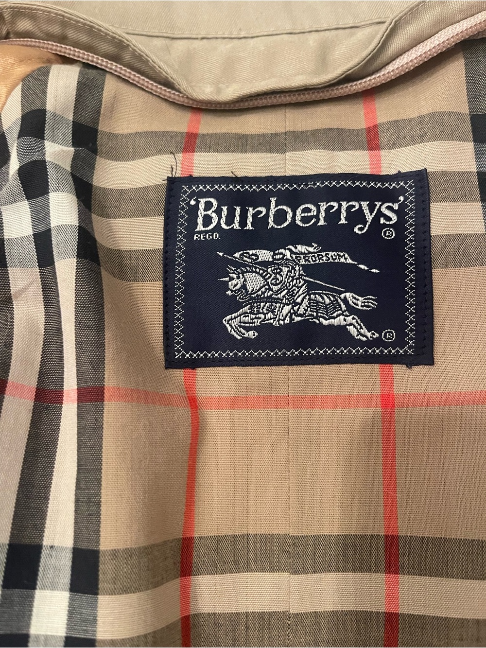 Burberry Khaki Double-Breasted Trench Coat with Waist Belt - Picture 7 of 16